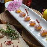 Mango, lardo and bacon rolls